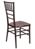 Chivari Mahogany WoodGrain™ Resin Steel Skeleton™ Chiavari Chair CCRMB-STEEL-AX-T
