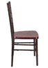 Chivari Mahogany WoodGrain™ Resin Steel Skeleton™ Chiavari Chair CCRMB-STEEL-AX-T