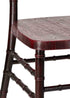 Chivari Mahogany WoodGrain™ Resin Steel Skeleton™ Chiavari Chair CCRMB-STEEL-AX-T