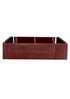 Chivari 50 Pack Mahogany Ganging Clip to connect Resin Folding Chairs PARTS-FOLD-RESIN-CLIP-MH50