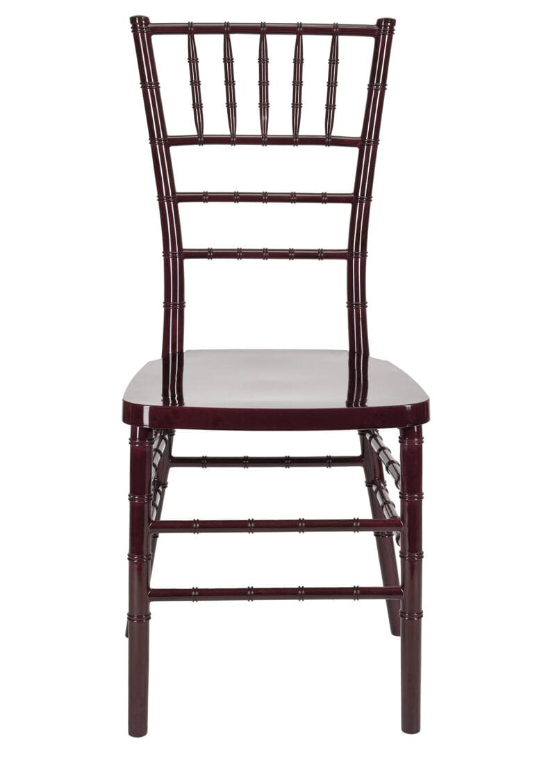Chivari Mahogany Resin Steel Skeleton™ Chiavari Chair CCRM-STEEL-AX-T