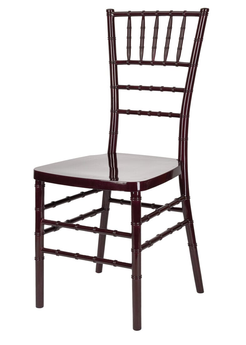 Chivari Mahogany Resin Steel Skeleton™ Chiavari Chair CCRM-STEEL-AX-T