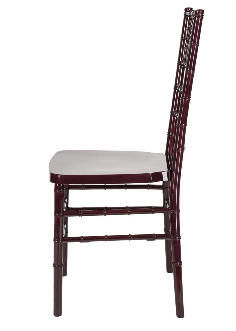 Chivari Mahogany Resin Steel Skeleton™ Chiavari Chair CCRM-STEEL-AX-T