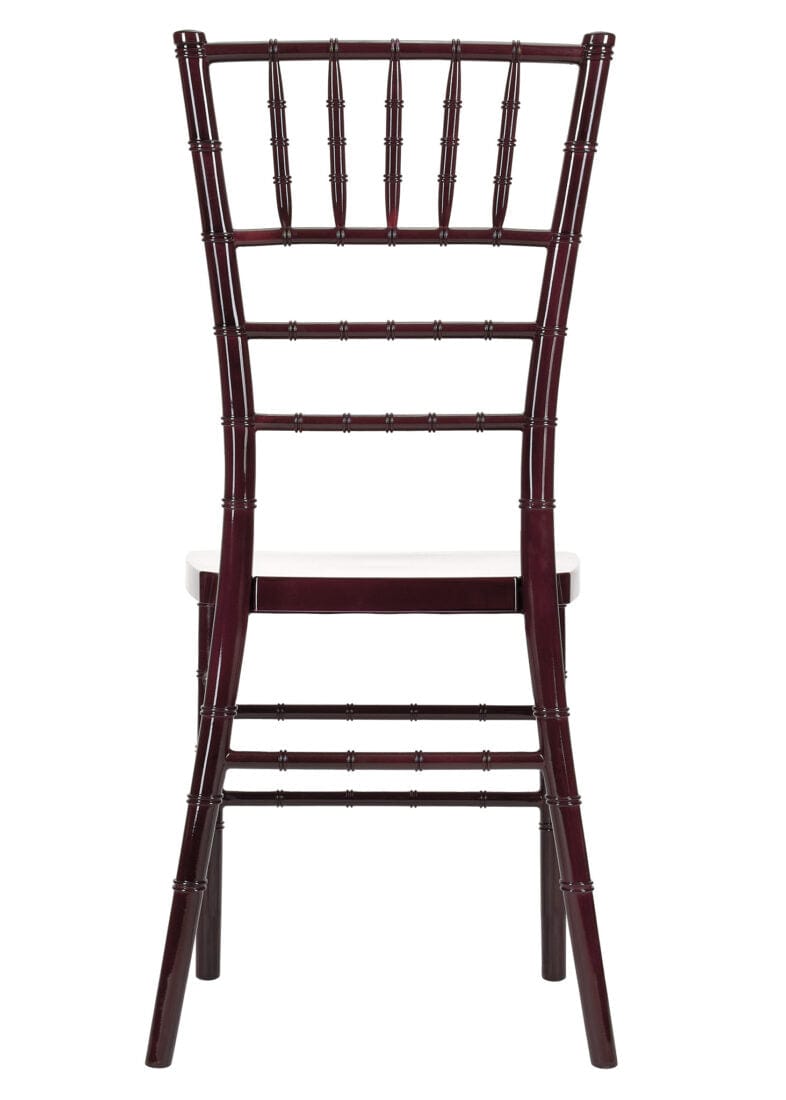Chivari Mahogany Resin Steel Skeleton™ Chiavari Chair CCRM-STEEL-AX-T