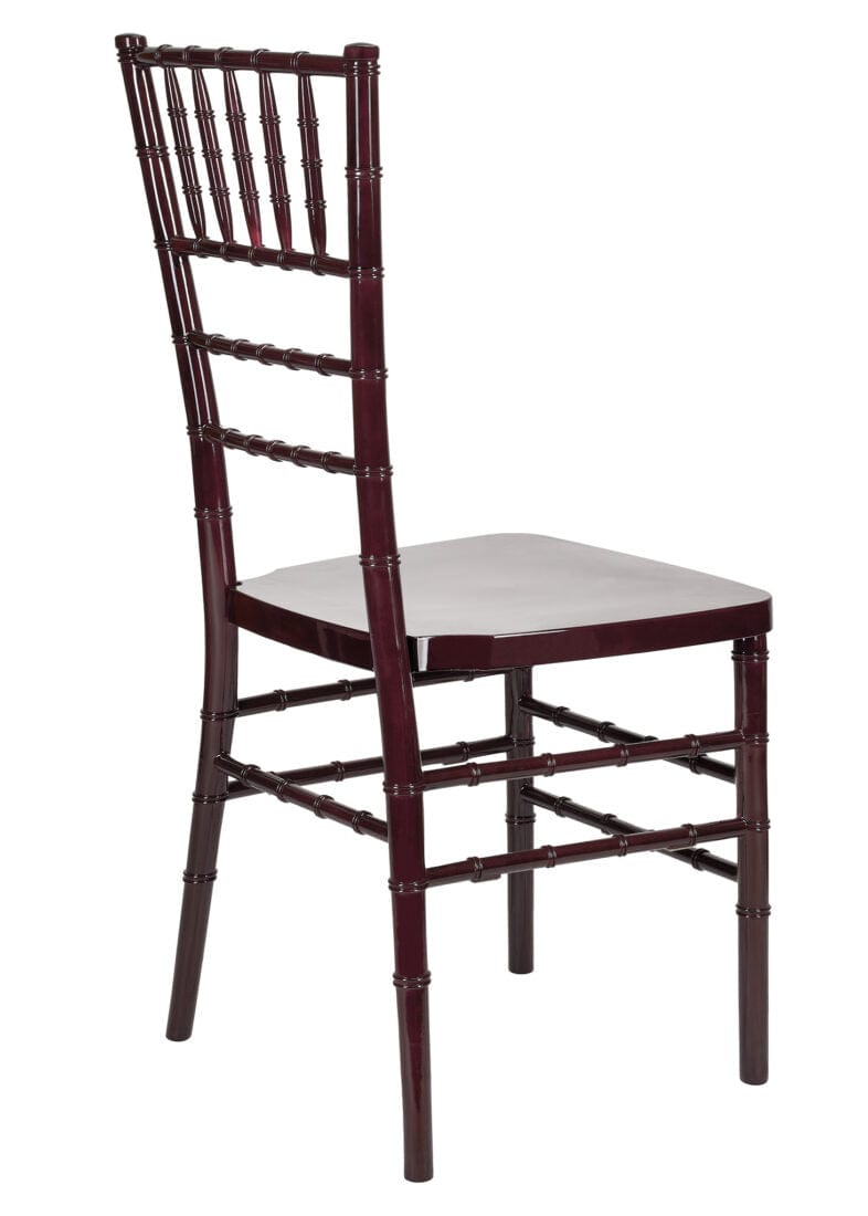 Chivari Mahogany Resin Steel Skeleton™ Chiavari Chair CCRM-STEEL-AX-T