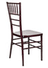 Chivari Mahogany Resin Steel Skeleton™ Chiavari Chair CCRM-STEEL-AX-T