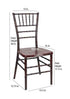 Chivari Mahogany WoodGrain™ Resin Steel Skeleton™ Chiavari Chair CCRMB-STEEL-AX-T