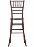 Chivari Mahogany WoodGrain™ Resin Steel Skeleton™ Chiavari Barstool BCRMB-ST-AX-T