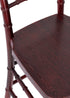 Chivari Mahogany WoodGrain™ Resin Steel Skeleton™ Chiavari Barstool BCRMB-ST-AX-T
