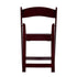 Chivari Mahogany Resin Folding Chair with Black Cushion CFRM-AX-T
