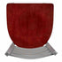 Chivari Ladder Back Bar Stool with Silver Frame and Mahogany Wood Seat BLMSWMW-ZF-KT