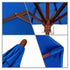 California Umbrellas Royal Blue 9' Hardwood Patio Umbrella, Olefin Canopy CAL-MARE908-F03