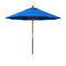 California Umbrellas Royal Blue 9' Hardwood Patio Umbrella, Olefin Canopy CAL-MARE908-F03