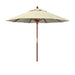 California Umbrellas Antique Beige 9' Hardwood Patio Umbrella, Olefin Canopy CAL-MARE908-F22