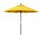 California Umbrellas Lemon 9' Hardwood Patio Umbrella, Olefin Canopy CAL-MARE908-F25