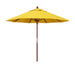 California Umbrellas Lemon 9' Hardwood Patio Umbrella, Olefin Canopy CAL-MARE908-F25