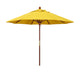 California Umbrellas Lemon 9' Hardwood Patio Umbrella, Olefin Canopy CAL-MARE908-F25
