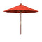 California Umbrellas Sunset 9' Hardwood Patio Umbrella, Olefin Canopy CAL-MARE908-F27