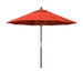 California Umbrellas Sunset 9' Hardwood Patio Umbrella, Olefin Canopy CAL-MARE908-F27