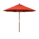 California Umbrellas Sunset 9' Hardwood Patio Umbrella, Olefin Canopy CAL-MARE908-F27
