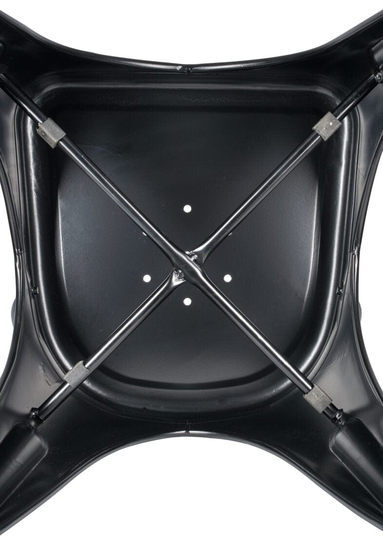 Chivari Black Semi-Gloss Tolix Style Metal Chair CTMBM-AX-T