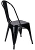 Chivari Black Semi-Gloss Tolix Style Metal Chair CTMBM-AX-T
