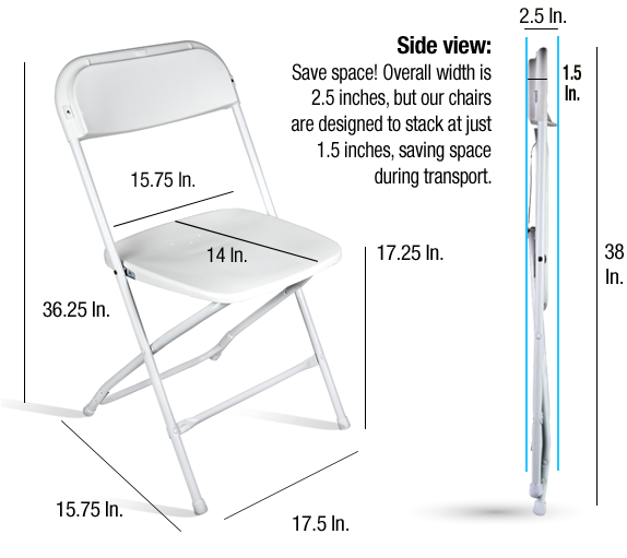 Metal Folding Chair Specs