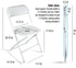 Chivari 100 Person Value Event Package:  100 Folding Poly Chairs + 12 Heavy Duty Plastic 60" Round Folding Tables PACK100CFPW1260RD-CXAX-T