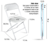 Metal Folding Chair Dimensions