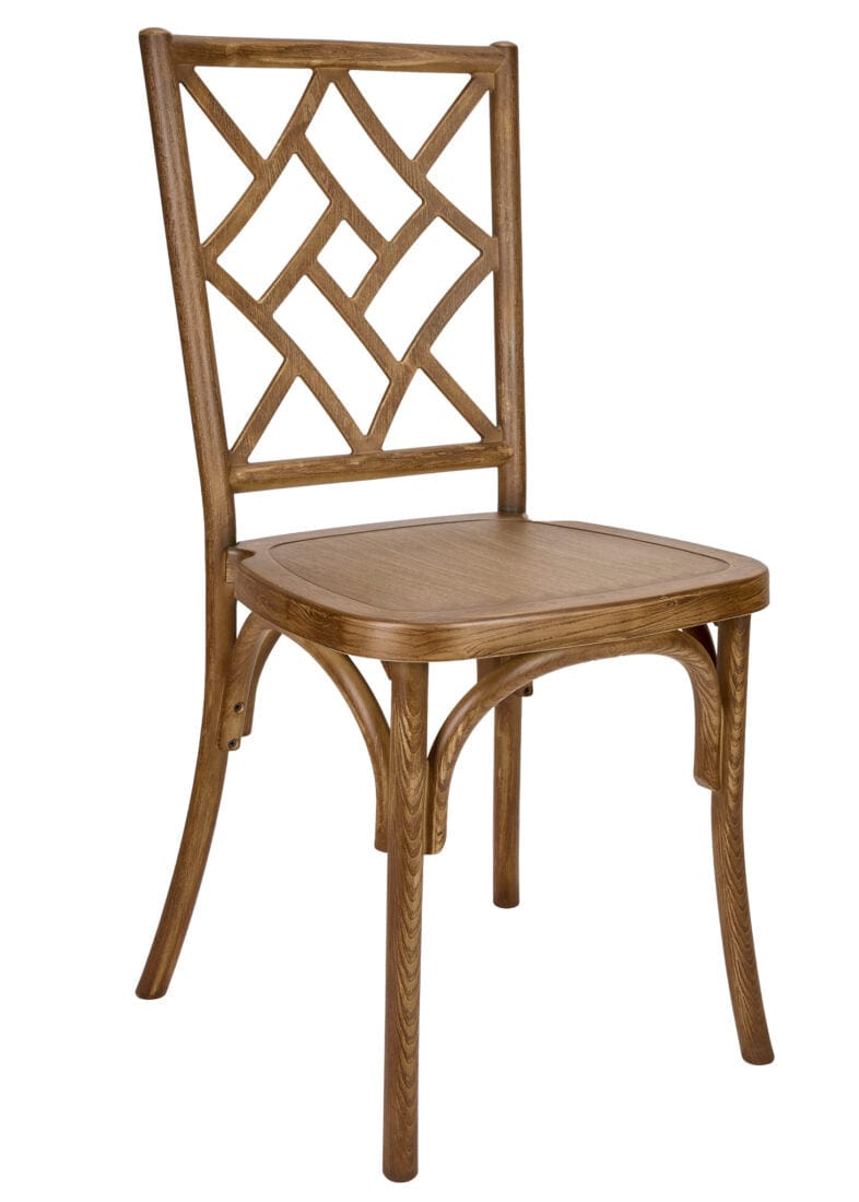 Chivari Chestnut ToughResin™ Mosaic Chair CMRC-ZG-T
