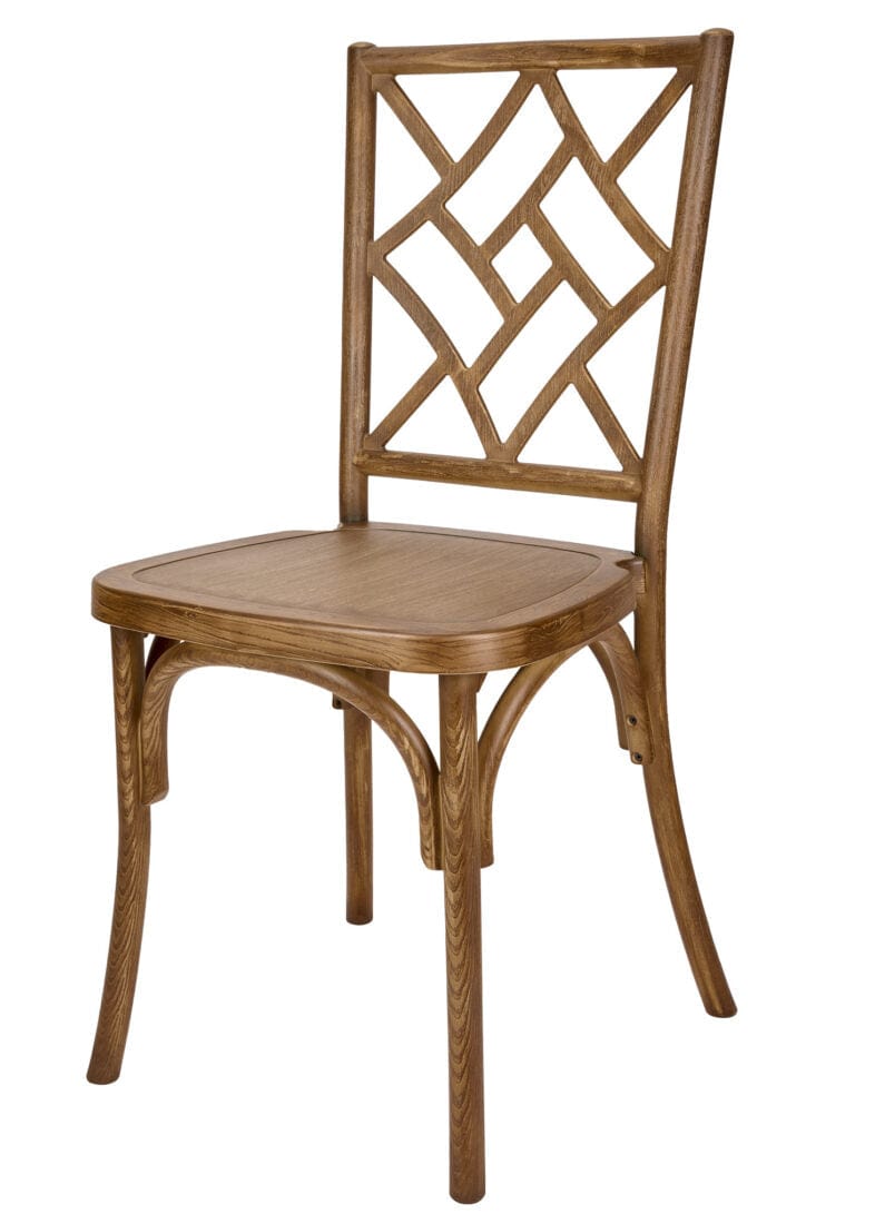 Chivari Chestnut ToughResin™ Mosaic Chair CMRC-ZG-T