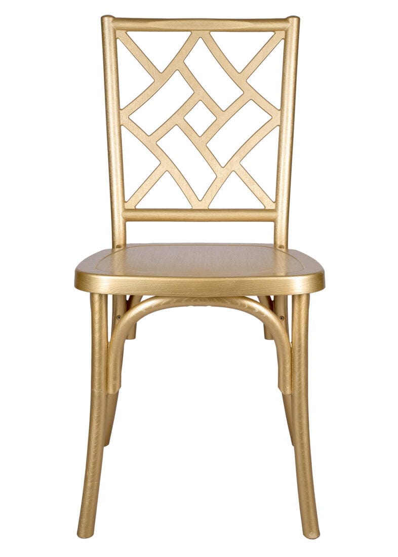 Chivari Gold ToughResin™ Mosaic Chair CMRG-ZG-T