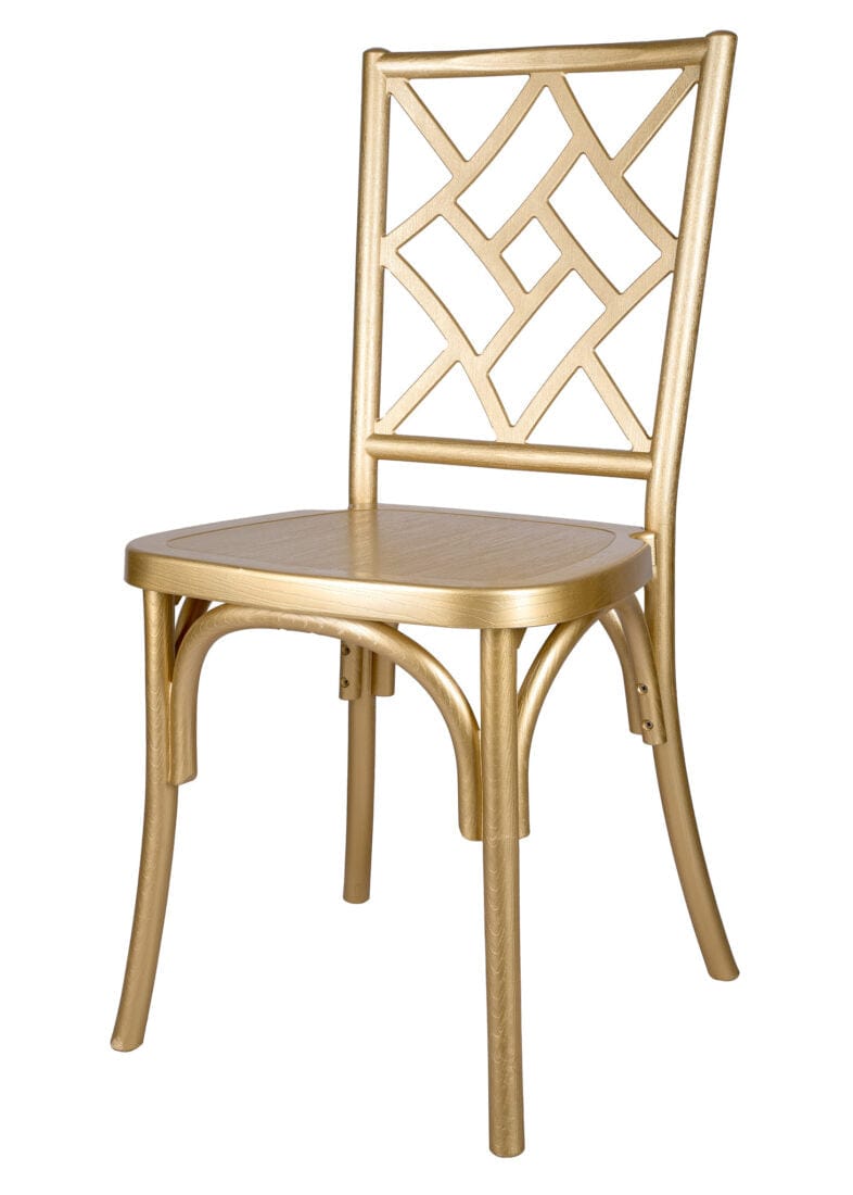 Chivari Gold ToughResin™ Mosaic Chair CMRG-ZG-T