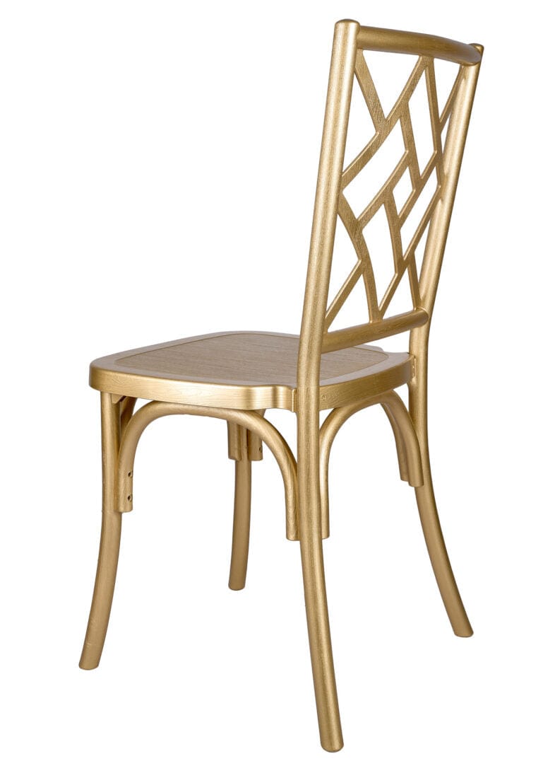 Chivari Gold ToughResin™ Mosaic Chair CMRG-ZG-T