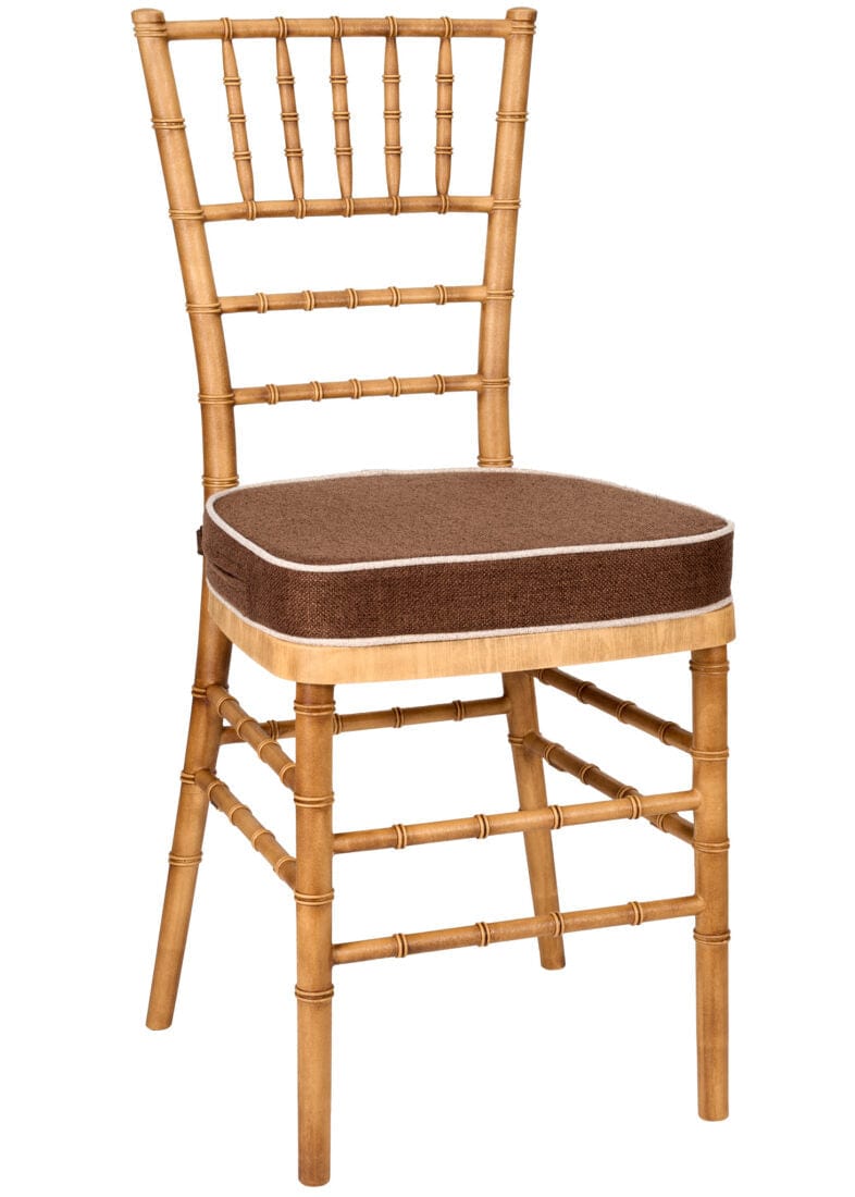Chivari Natural WoodGrain™ Resin Steel Skeleton™ Chiavari Chair CCRNB-STEEL-AX-T