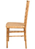 Chivari Natural WoodGrain™ Resin Steel Skeleton™ Chiavari Chair- 4 Pack - Some Assembly Required CCRN-U4-STEEL-AX-T-4