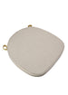 Chivari Beige Tweed 2" Thick Cross Back Cushion CUSHXSTRAP-BUR-COT-TAN-AX-T