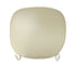 Chivari Ivory Vinyl 2" Thick Cross Back Cushion CUSHXSTRAPVINIVY-PVC-AX-T