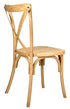 Chivari Natural ToughResin™ WoodGrain Cross Back Chair CXRN-AX-T