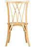 Chivari Natural ToughWood™ Willow Wood Chair With Rattan Seat CWWN-RS-AX-T