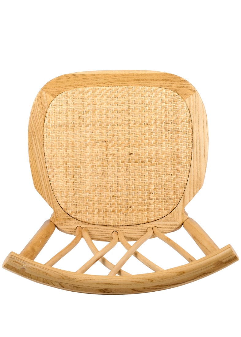 Chivari Natural ToughWood™ Willow Wood Chair With Rattan Seat CWWN-RS-AX-T