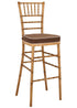 Chivari Natural WoodGrain™ Resin Steel Skeleton™ Chiavari Barstool BCRNB-ST-AX-T