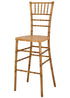Chivari Natural WoodGrain™ Resin Steel Skeleton™ Chiavari Barstool BCRNB-ST-AX-T