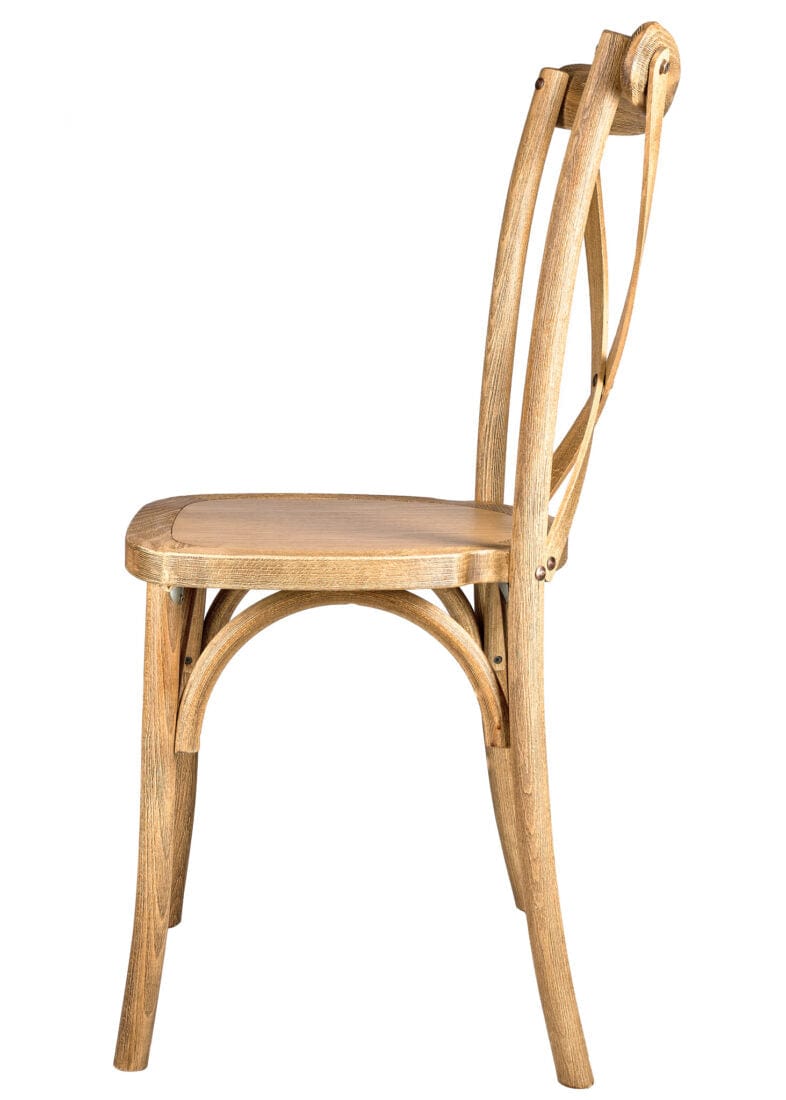 Chivari Natural ToughWood™ Cross Back Chair CXWN-AX-T