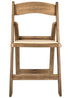 Chivari Chestnut Resin WoodGrain™ Folding Chair with Tan Cushion CFRCB-I-AX-T