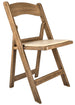 Chivari Chestnut Resin WoodGrain™ Folding Chair with Tan Cushion CFRCB-I-AX-T