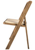 Chivari Chestnut Resin WoodGrain™ Folding Chair with Tan Cushion CFRCB-I-AX-T