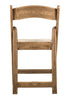 Chivari Chestnut Resin WoodGrain™ Folding Chair with Tan Cushion CFRCB-I-AX-T
