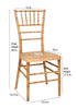 Chivari Natural WoodGrain™ Resin Steel Skeleton™ Chiavari Chair- 2 Pack - Some Assembly Required CCRN-U2-STEEL-AX-T-2
