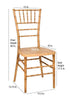 Chivari Natural WoodGrain™ Resin Steel Skeleton™ Chiavari Chair CCRNB-STEEL-AX-T